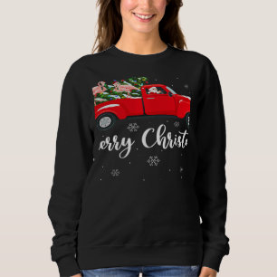 Sudadera Luces de Navidad Árbol Santa Paseo Flamenco Camión