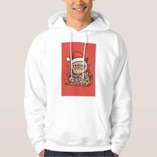 Sudadera Luces de Navidad de Gato Gruñón – Divertido Cumple