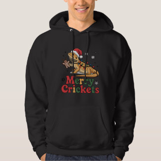 Sudadera Luces de Navidad del Lagarto Grillos Alegres