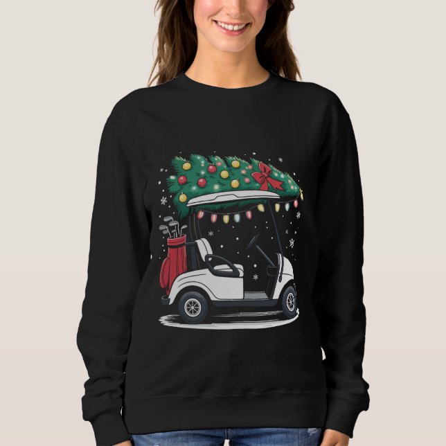 Sudadera Luces de Navidad para Carrito de Golf Árbol de Nav (Anverso)