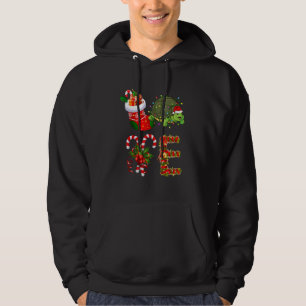 Sudadera Luces de Navidad Tortuga Led Sombrero de Santa Nav