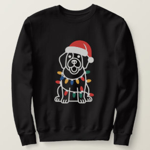 Sudadera Luces de Navidad y Sombrero de Perro Adorable