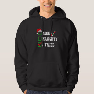 Sudadera Luces de pijama de Navidad Bonito Travieso Probé F