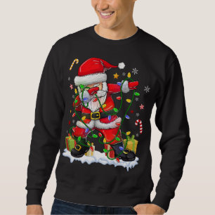 Sudadera Luces del árbol de navidad de Dabbing Santa