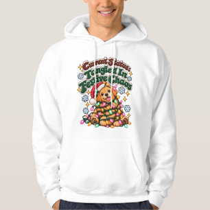 Sudadera Luces divertidas de perro de Navidad Sarcasmo de i