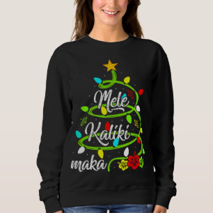 Sudadera Luces navideñas: Navidades hawaianos de Mele Kalik