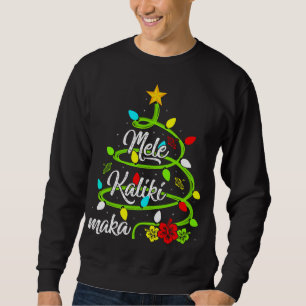 Sudadera Luces navideñas: Navidades hawaianos de Mele Kalik