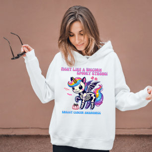 Sudadera Lucha como un unicornio: el mejor cáncer temible
