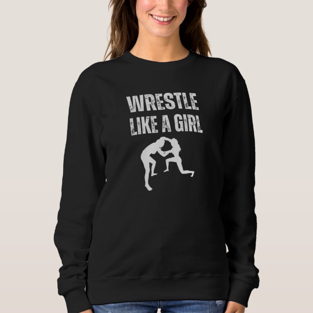 Sudadera Lucha Como Una Chica, Lucha Como Una Chica (Anverso)