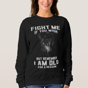 Sudadera Lucha conmigo lobo si lo deseas pero recuerda que 
