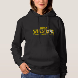 Sudadera Lucha contra Iowa - Competir, Derrotar, Repetir