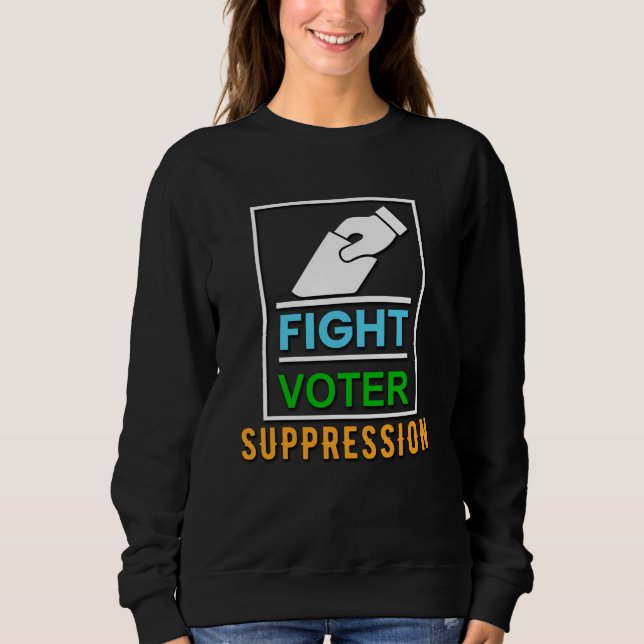 Sudadera Lucha contra la supresión de votantes - Diseño de  (Anverso)