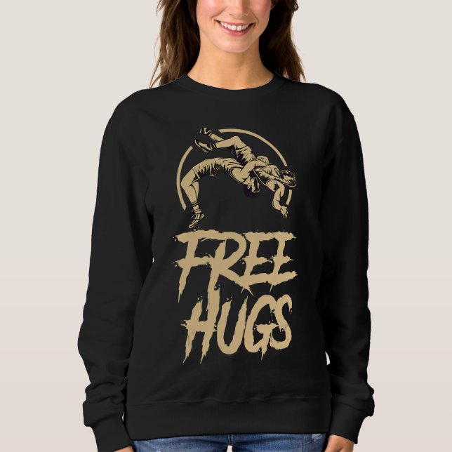 Sudadera Lucha contra los abrazos libres (Anverso)