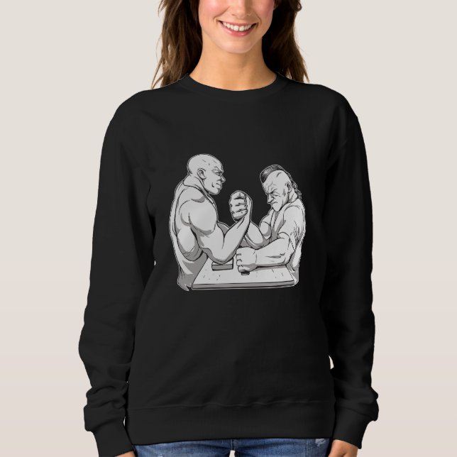 Sudadera Lucha De Brazos Y Diseños De Lucha De Mano Para La (Anverso)