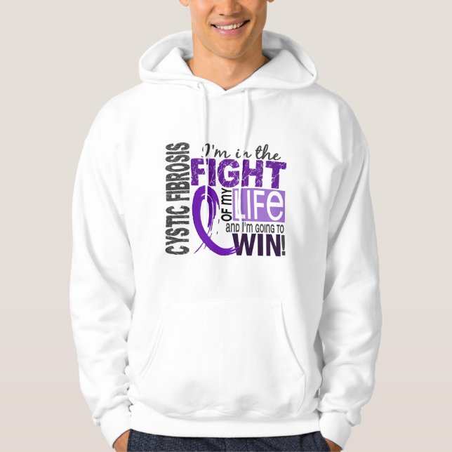 Sudadera Lucha de mi fibrosis quística de la vida (Anverso)