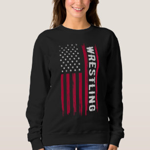 Sudadera Lucha libre bandera estadounidense de EE. UU. Dive