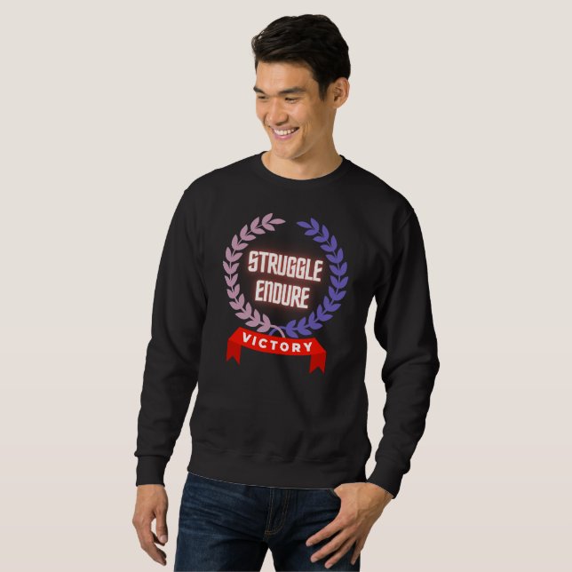 Sudadera Lucha Resistir Victoria (Anverso completo)