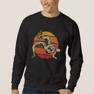 Sudadera Lucha retro contra luchadores deportivos
