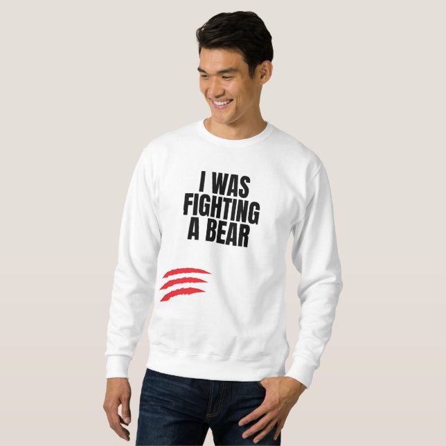 Sudadera Luchaba Contra Un Oso (Anverso completo)