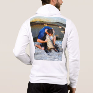 Sudadera luchador cocotero con la cabeza en la boca