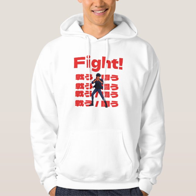 Sudadera Luchador con estilo de anime retro de los 90 (Anverso)