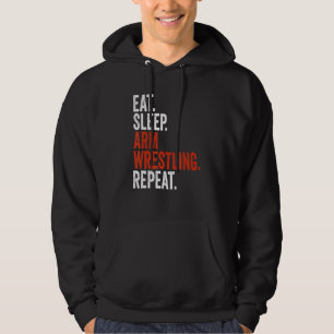 Sudadera Luchador de armas comiendo sueño lucha de brazos r