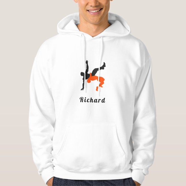 Sudadera Luchador Luchador Silhouettes Sport Nombre persona (Anverso)