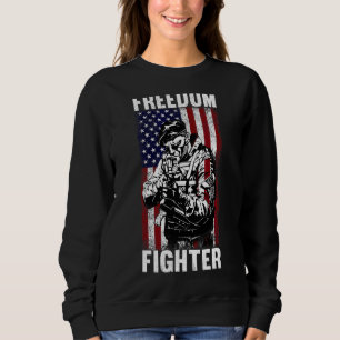 Sudadera Luchador Por La Libertad Veterano Estadounidense B