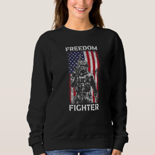 Sudadera Luchador por la libertad Veterano Estadounidense B