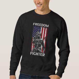 Sudadera Luchador por la libertad Veterano Estadounidense B