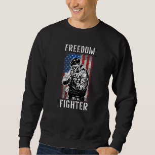 Sudadera Luchador por la libertad Veterano Estadounidense B