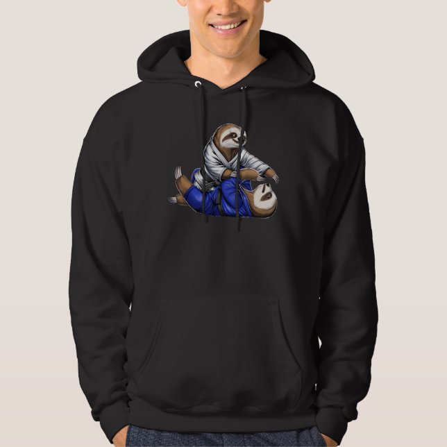 Sudadera Luchadores de Sloth Jiu-Jitsu (Anverso)