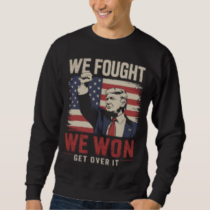 Sudadera Luchamos Ganamos Olvídenlo Trump 47º Presidente
