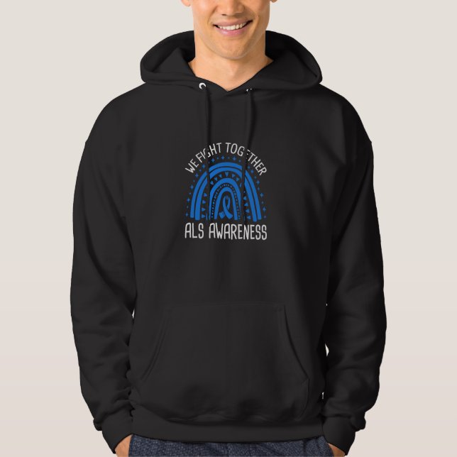 Sudadera Luchamos Juntos Concienciación sobre ALS (Anverso)