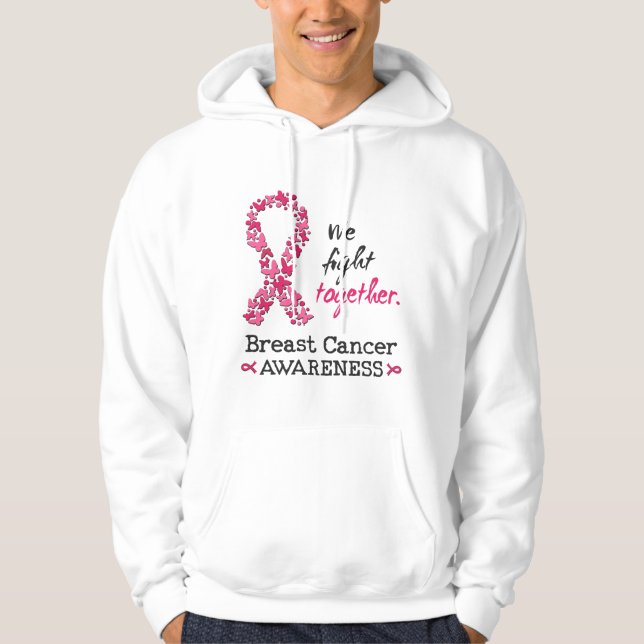 Sudadera Luchamos juntos contra el cáncer de mama (Anverso)