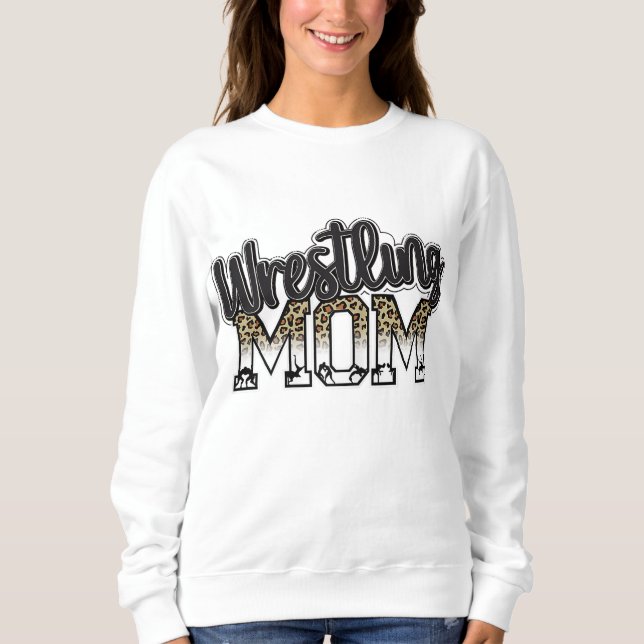 Sudadera Luchando Con La Madre Leopard Dones De Lucha Graci (Anverso)