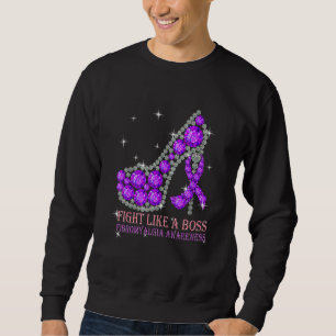 Sudadera Luchar Como Un Jefe Fibromialgia Conciencia