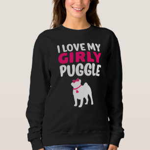 Sudadera Luchar Pug Beagle Chica Perro Girly género revelar