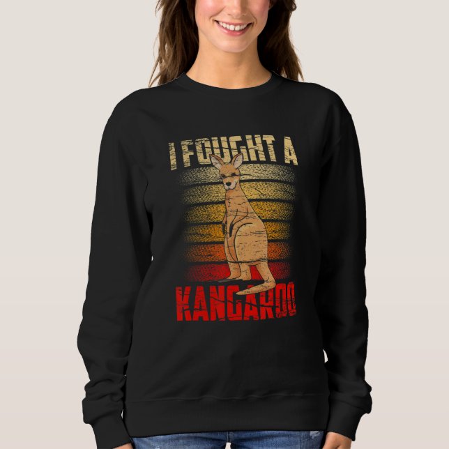 Sudadera Luché contra un animal canguro Australia (Anverso)