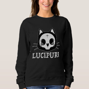 Sudadera Lucifer Oculto Satanico Gato Lucipurr Anticristo B