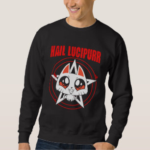Sudadera Lucipurr Gato Demoníaco Oculto Gótico Baphomet Sat