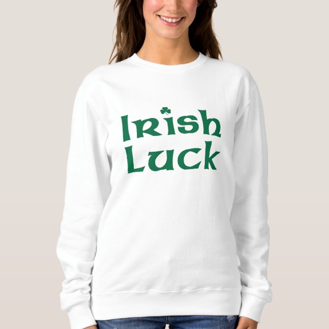 Sudadera Luck irlandés (Anverso)
