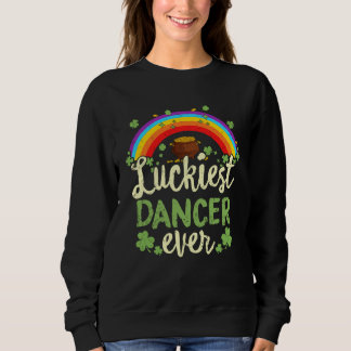 Sudadera Luckiest Dancer Ever St Patricks Day Rainbow Men W