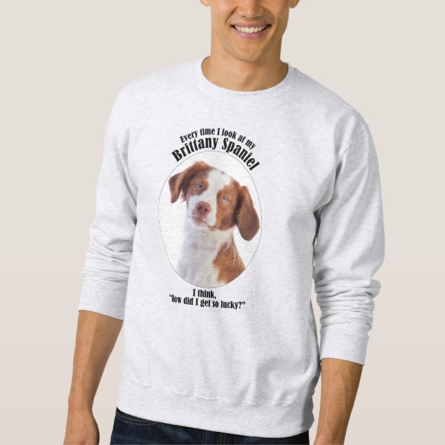 Sudadera Lucky Brittany Spaniel (Anverso)