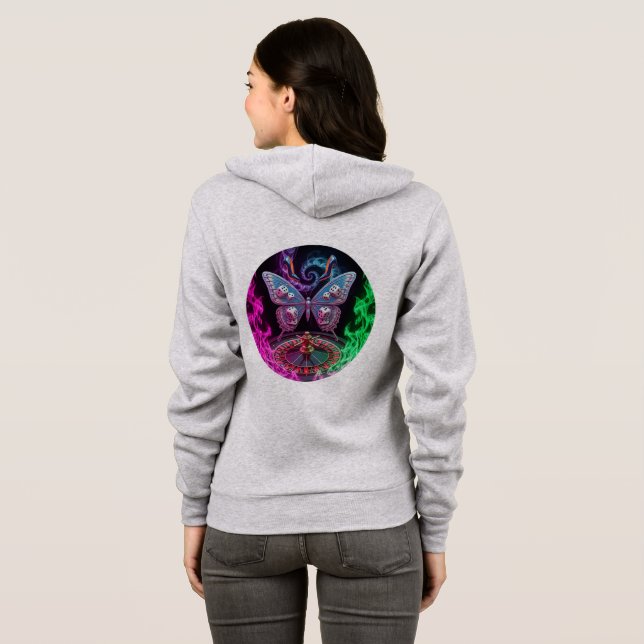 Sudadera Lucky Butterfly Vegas Nights Hoodie ✨ 🦋 (Reverso completo)
