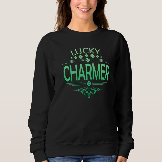 Sudadera Lucky Charmer Funny St. Patrick's Day Shirt Boy Ki (Anverso)