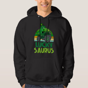 Sudadera Lucky Dinosaur Monster Truck T Rex Shamrock St Pat