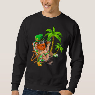 Sudadera Lucky Irish Leprechaun Hawaii Surfing St Patrick