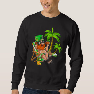 Sudadera Lucky Irish Leprechaun Hawaii Surfing St Patrick