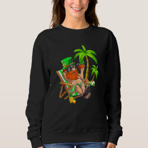 Sudadera Lucky Irish Leprechaun Hawaii Surfing St Patrick